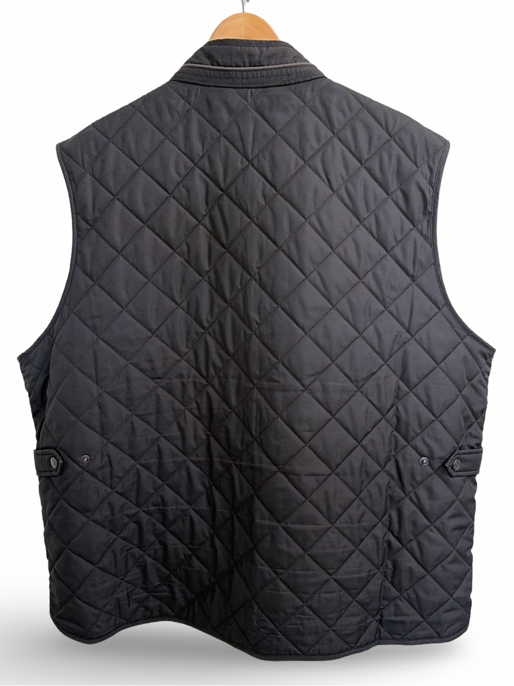 Peter Millar Essex Vest Black Quilted Black Vest Lightweight Layering Size XXL - Picture 6 of 13